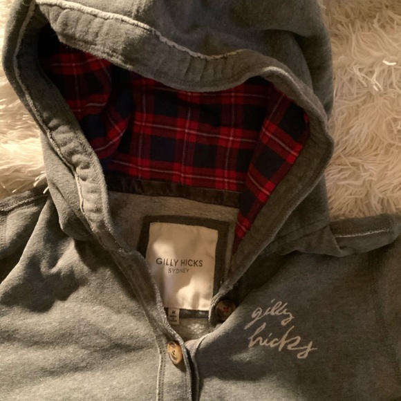 Gray Gilly Hicks pullover hoodie Sz M - Picture 2 of 2